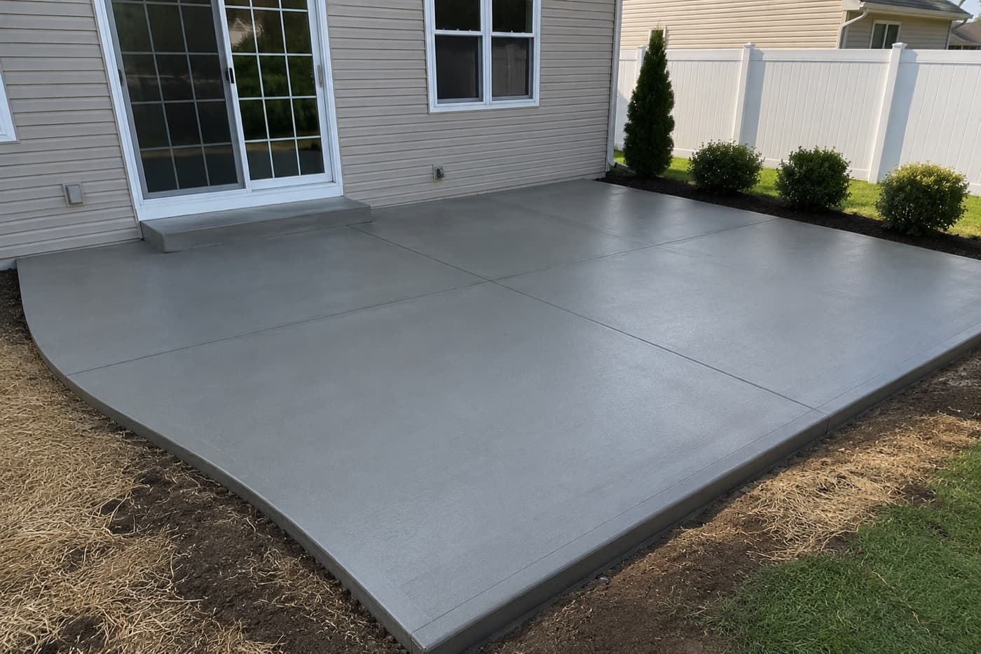 Concrete Patio Installation Near Drost Park in Maryville
